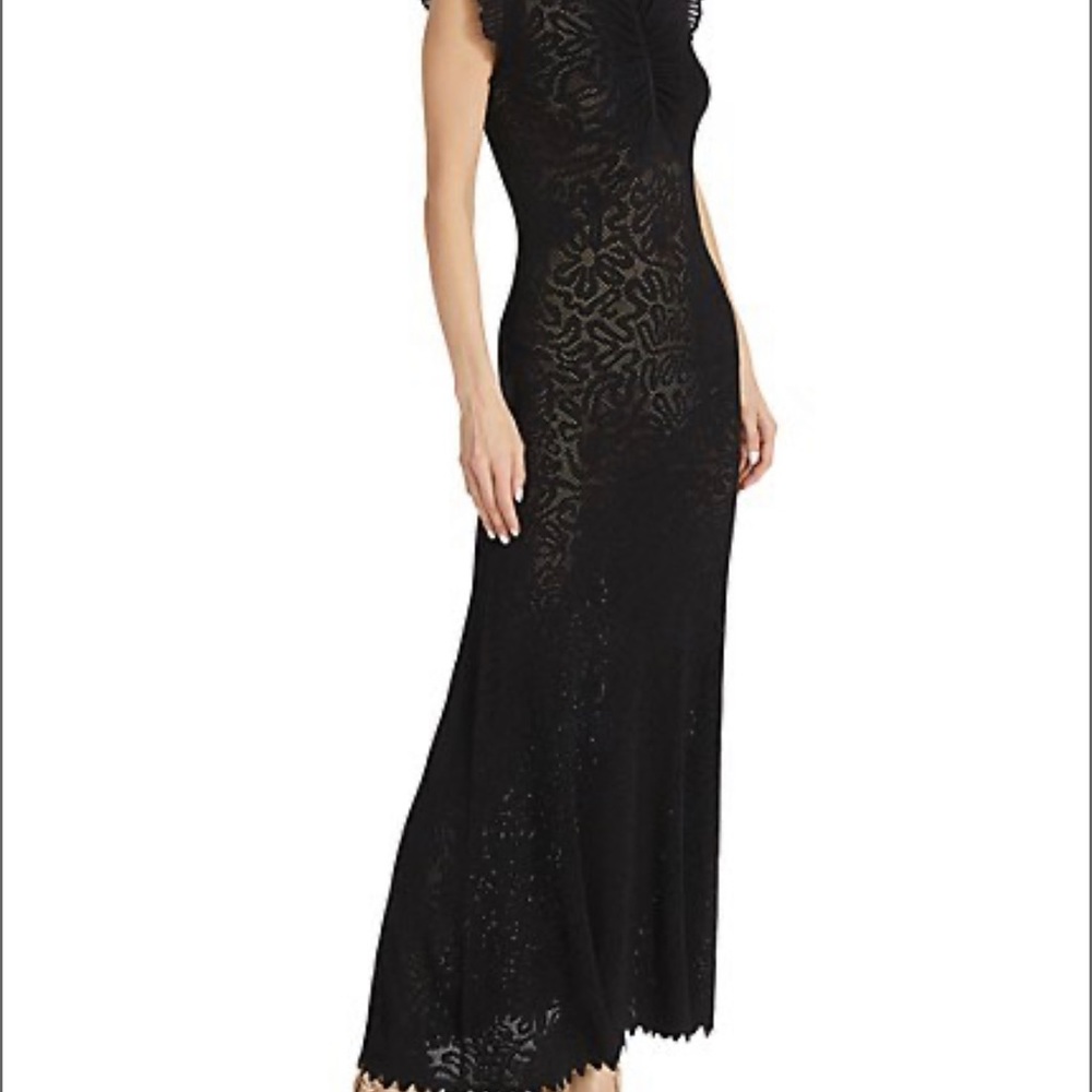 Milo Wavy Lace Sheer Maxi Dress - Picture 3 of 8